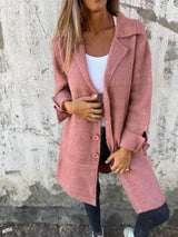 Harper | Women's Relaxed-Fit Long Button-Front Lapel Coat