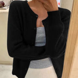 Evelyn | Women's Relaxed-Fit Long Sleeve Button Cardigan Sweater - 2