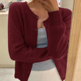 Evelyn | Women's Relaxed-Fit Long Sleeve Button Cardigan Sweater - 7