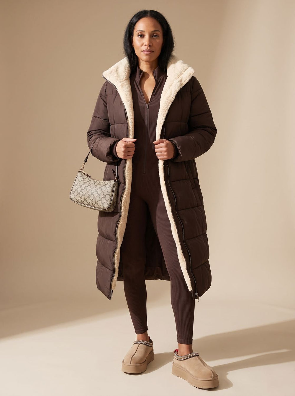 Grace | Women's Reversible Longline Hooded Puffer Winter Coat