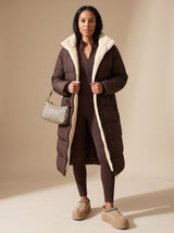 Grace | Women's Reversible Longline Hooded Puffer Winter Coat