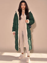 Grace | Women's Reversible Longline Hooded Puffer Winter Coat