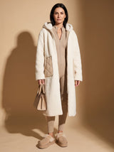 Grace | Women's Reversible Longline Hooded Puffer Winter Coat