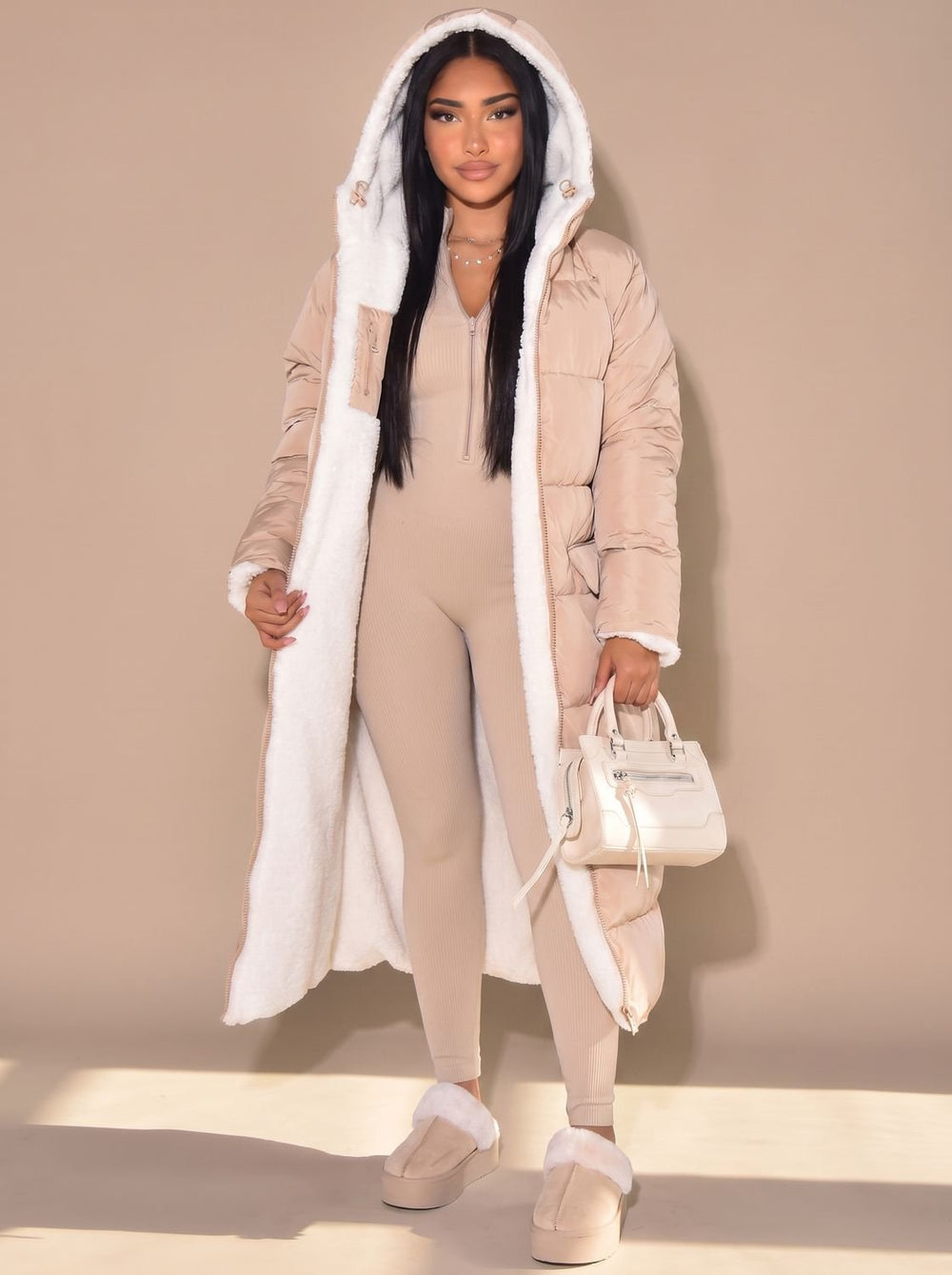 Grace | Women's Reversible Longline Hooded Puffer Winter Coat
