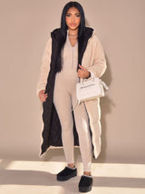 Grace | Women's Reversible Longline Hooded Puffer Winter Coat