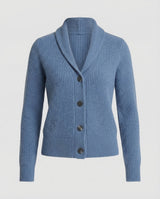 Aria | Women's Ribbed Knit Button-Front Lapel Collar Cardigan