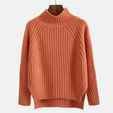 Camila | Women's Ribbed Knit Turtleneck Long Sleeve Sweater Relaxed Fit - 2