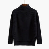 Camila | Women's Ribbed Knit Turtleneck Long Sleeve Sweater Relaxed Fit