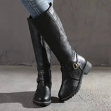 Women's buckle strap boots, view 5