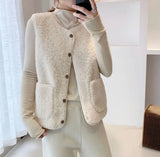 Charlotte | Women's Sherpa Fleece Button-Front Puffer Vest