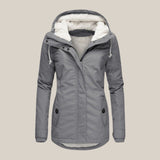 Harper | Women's Sherpa-Lined Hooded Quilted Jacket Fleece Winter Coat