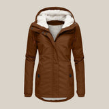 Harper | Women's Sherpa-Lined Hooded Quilted Jacket Fleece Winter Coat