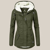 Harper | Women's Sherpa-Lined Hooded Quilted Jacket Fleece Winter Coat