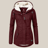 Harper | Women's Sherpa-Lined Hooded Quilted Jacket Fleece Winter Coat