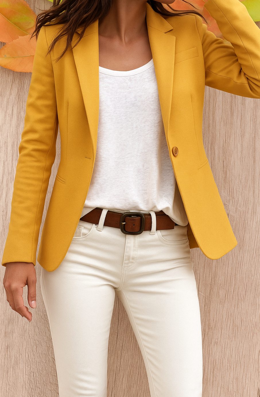Layla | Women's Single Button Fitted Office Blazer Tailored Jacket