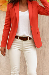 Layla | Women's Single Button Fitted Office Blazer Tailored Jacket