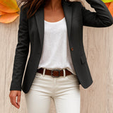Layla | Women's Single Button Fitted Office Blazer Tailored Jacket