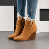 Women's wedge ankle boots, view 2