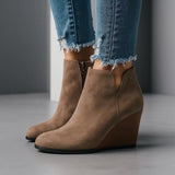 Women's wedge ankle boots, view 3