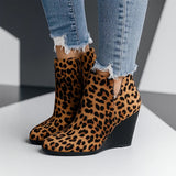 Women's wedge ankle boots, view 4