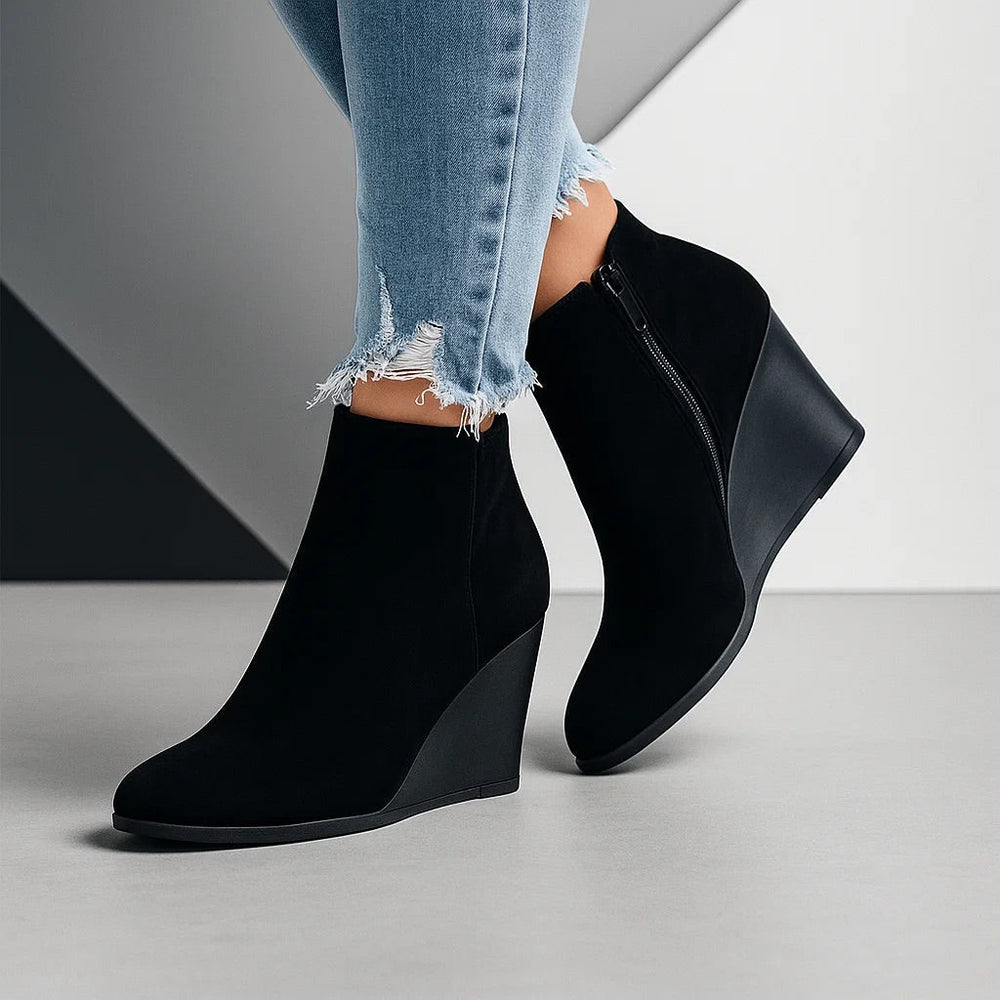 Women's wedge ankle boots, view 6