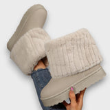 Women's fold-over cuff ankle boots, view 2