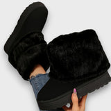 Women's fold-over cuff ankle boots, view 3