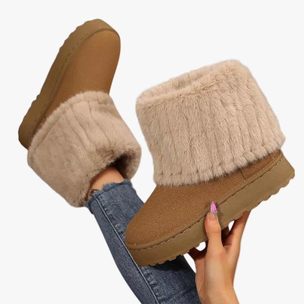 Women's fold-over cuff ankle boots, view 1