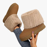 Women's fold-over cuff ankle boots, view 1