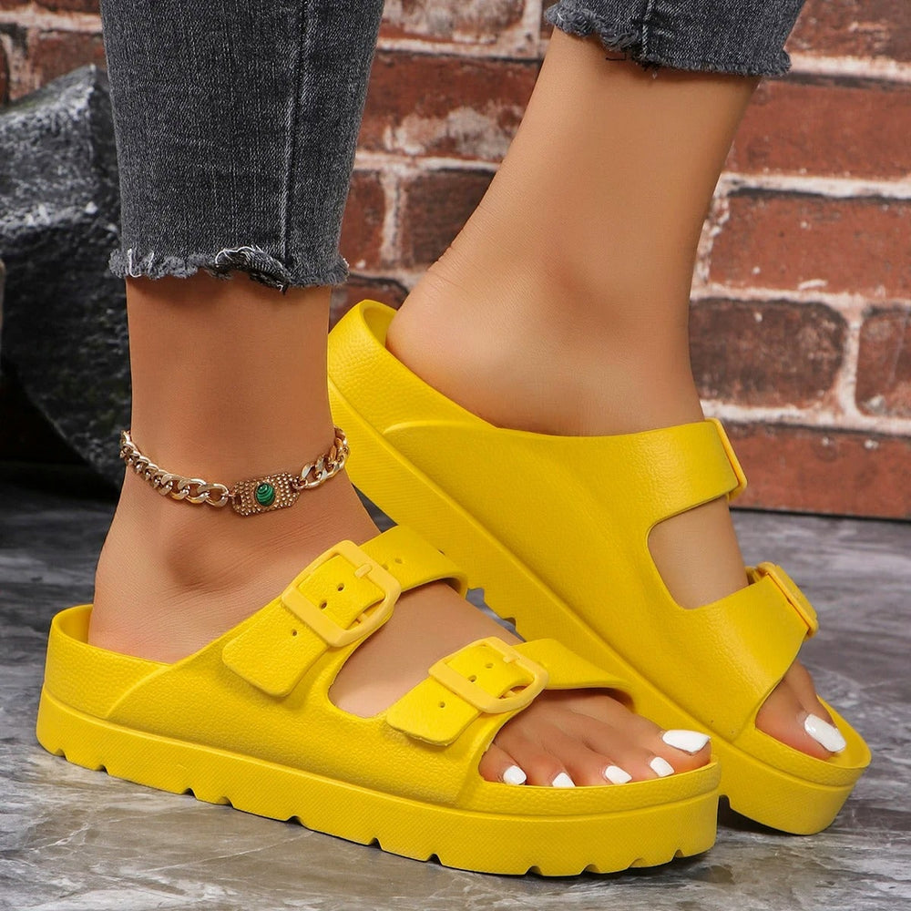 Women's Supportive Sandals Thick Sole Ergonomic | Footwear