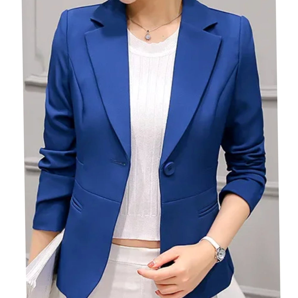 Charlotte | Women's Tailored Slim-Fit One-Button Office Blazer - 12
