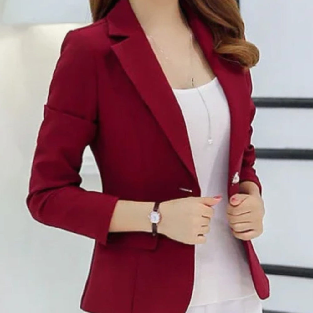 Charlotte | Women's Tailored Slim-Fit One-Button Office Blazer - 14