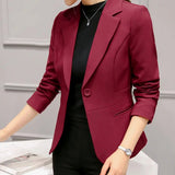Charlotte | Women's Tailored Slim-Fit One-Button Office Blazer - 5