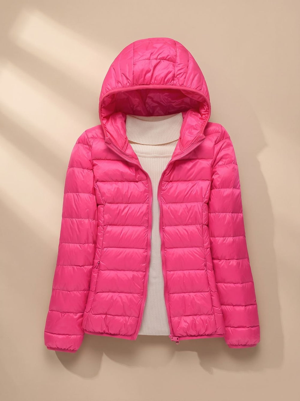 Evelyn | Women's Ultra-Light Hooded Quilted Winter Coat