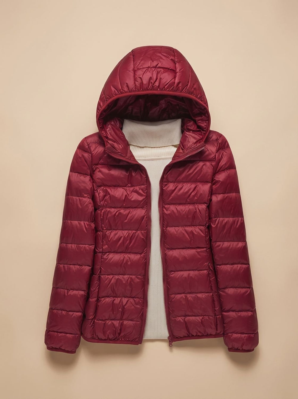 Evelyn | Women's Ultra-Light Hooded Quilted Winter Coat