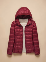 Evelyn | Women's Ultra-Light Hooded Quilted Winter Coat