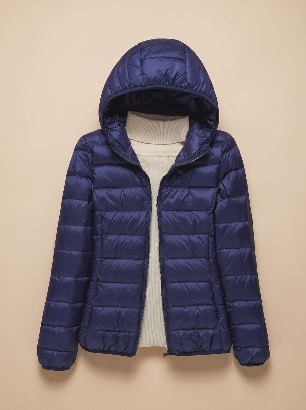 Evelyn | Women's Ultra-Light Hooded Quilted Winter Coat