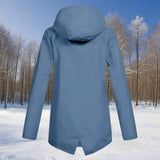 Layla | Women's Waterproof Hooded Rain Jacket Zip-Up Longline
