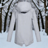 Layla | Women's Waterproof Hooded Rain Jacket Zip-Up Longline
