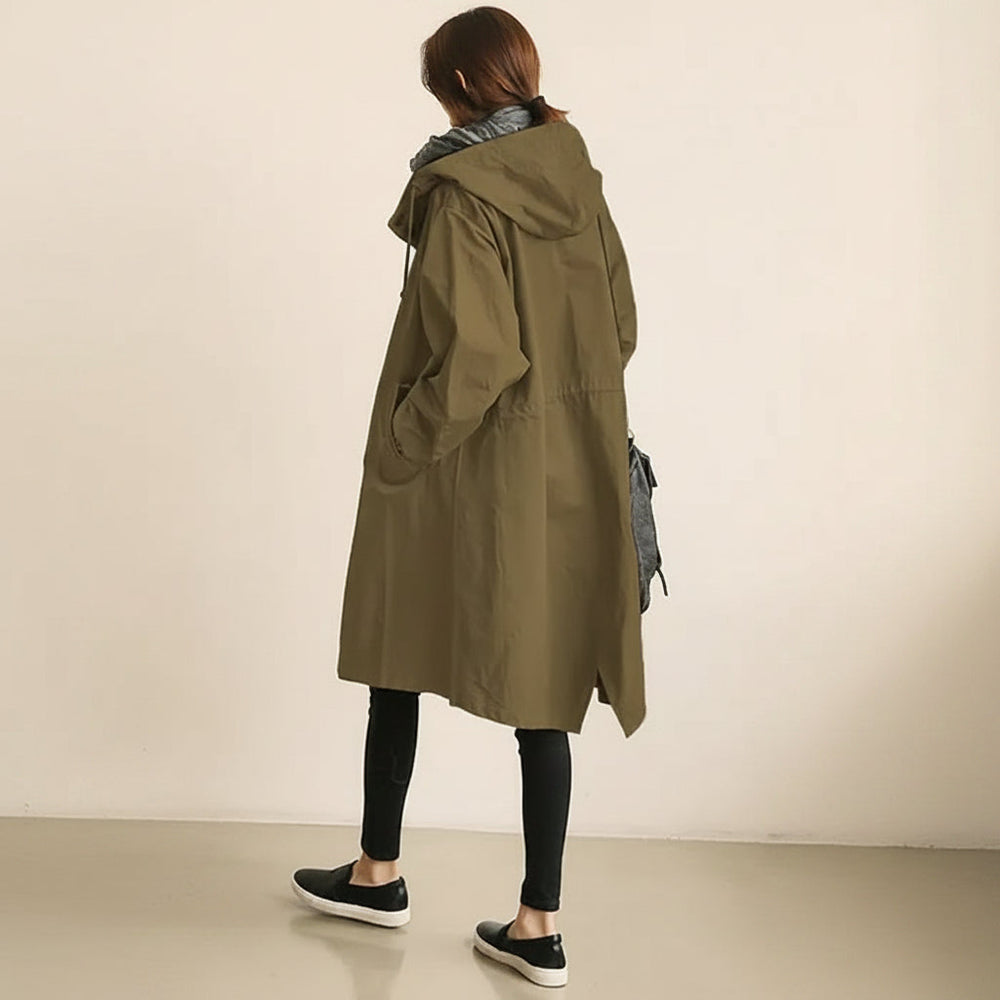 Women's Waterproof Trench Coat Hooded | Functional Outerwear