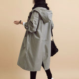 Women's Waterproof Trench Coat Hooded | Functional Outerwear