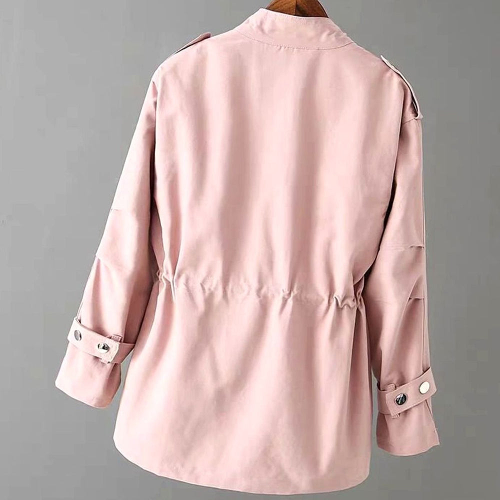 Charlotte | Women's Zip-Up Drawstring-Waist Utility Jacket - 2