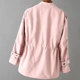 Charlotte | Women's Zip-Up Drawstring-Waist Utility Jacket - 2