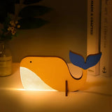 WildGlow Wooden Animal Table Lamp - Eco-Friendly Night Light for Kids' Rooms & Nursery Decor