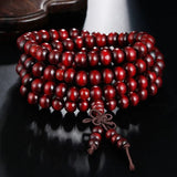 Natural Wooden Meditation Prayer Beads Bracelet | Handmade Spiritual Jewelry for Mindfulness & Relaxation