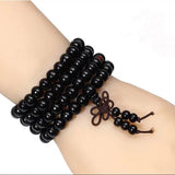Natural Wooden Meditation Prayer Beads Bracelet | Handmade Spiritual Jewelry for Mindfulness & Relaxation