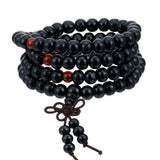 Natural Wooden Meditation Prayer Beads Bracelet | Handmade Spiritual Jewelry for Mindfulness & Relaxation