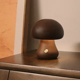 GlowShroom Wooden Mushroom LED Night Light - Eco-Friendly, Soft Glow for Kids' Rooms & Nursery Decor