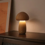 GlowShroom Wooden Mushroom LED Night Light - Eco-Friendly, Soft Glow for Kids' Rooms & Nursery Decor