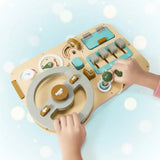 Wooden Steering Wheel Toy Toddlers Imaginative Play Fun